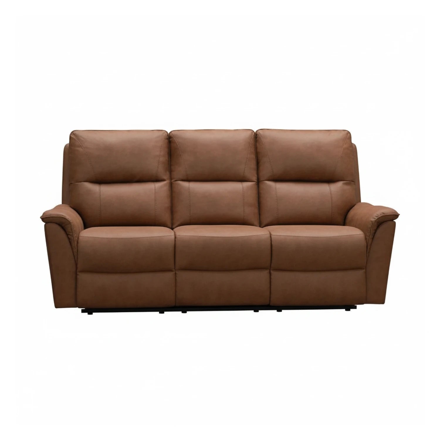 Keswick Tan Fabric 3 Seater Sofa – Fixed or Power Recliner - Pendle Village Furniture