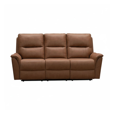 Keswick Tan Fabric 3 Seater Sofa – Fixed or Power Recliner - Pendle Village Furniture