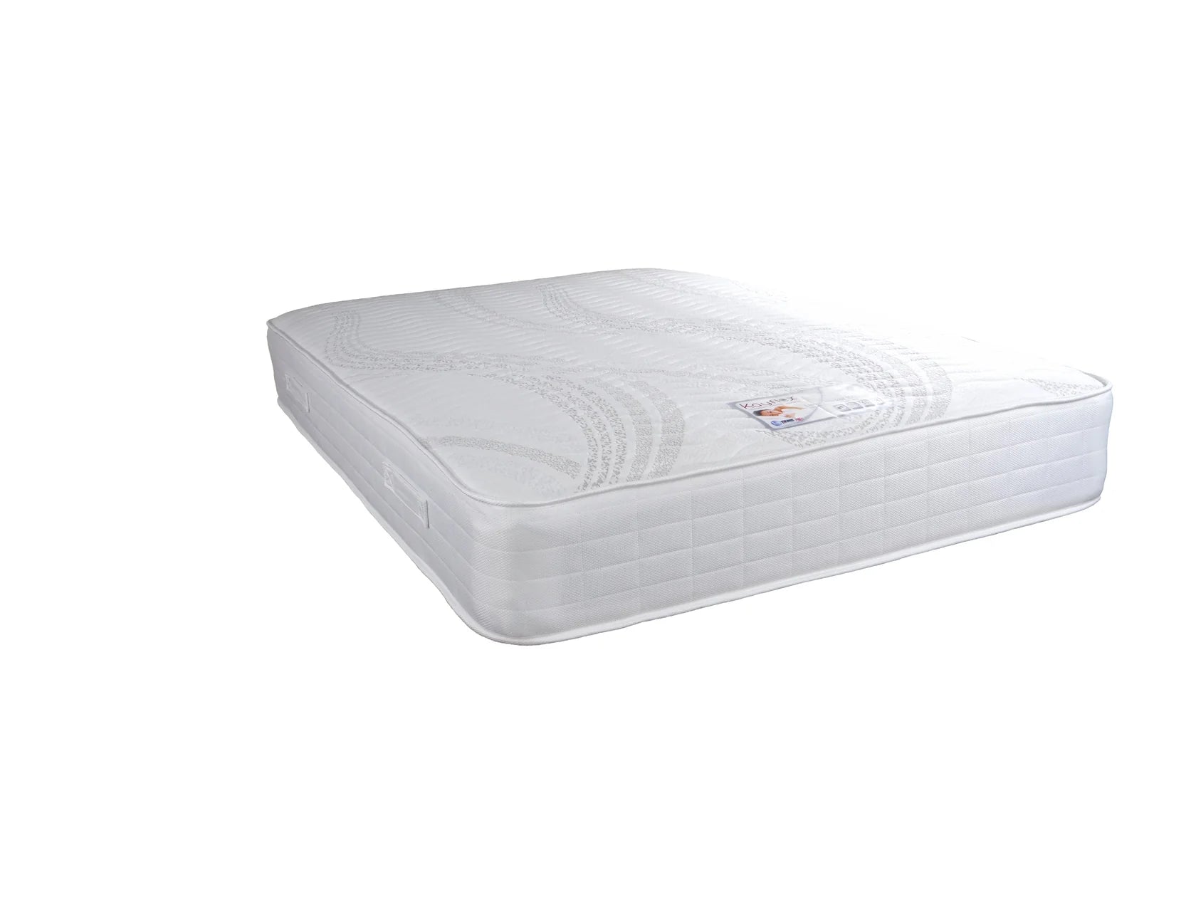 Luxury pocket spring mattress with polyester comfort pads