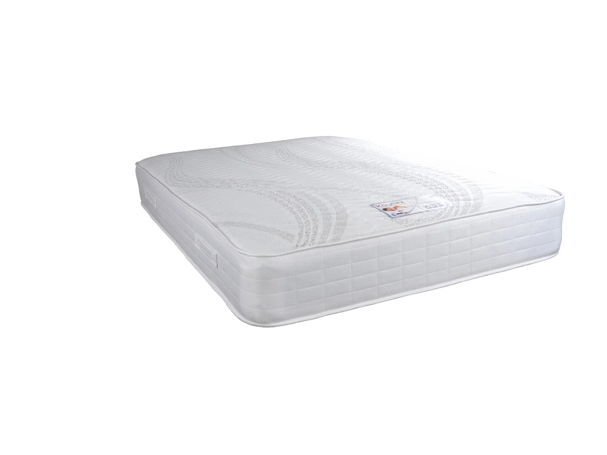 Luxury pocket spring mattress with polyester comfort pads