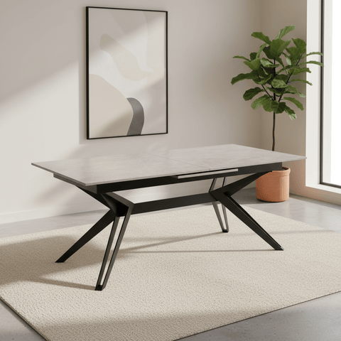 Falcon Light Grey Sintered Stone Dining Table