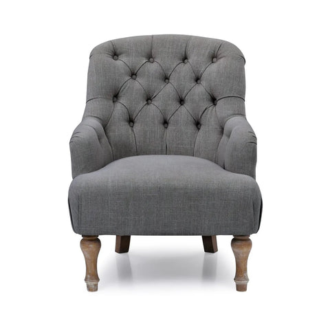 Bia Linen Accent Chair – Cream or Charcoal - Pendle Village Furniture