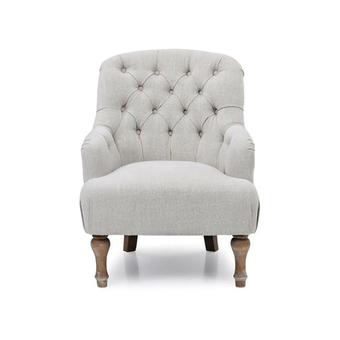 Bia Linen Accent Chair – Cream or Charcoal - Pendle Village Furniture