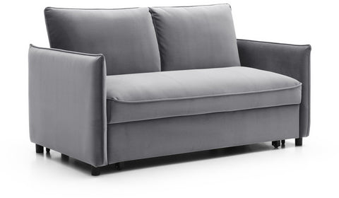 Grey Claire 2 Seater Sofa Bed Compact size for Small Spaces, Choice of 3 Colours Free Express Delivery - 00