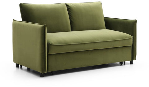 Claire Plush Velvet Grey Sofa Bed - Pendle Village Furniture