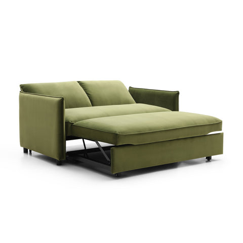 Claire 2 Seater Sofa Bed Compact size for Small Spaces, Choice of 3 Colours Grey Olive and Orange Free Express Delivery - 002