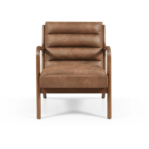 Inca Achilles Brown PU Accent Chair - Pendle Village Furniture