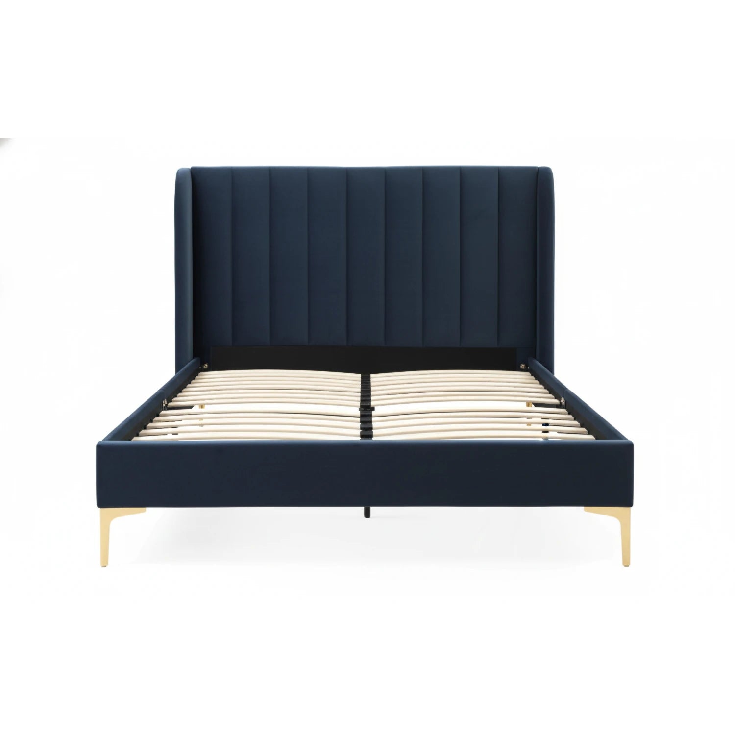 Athena Ink Velvet Fabric Bed – King & Super King