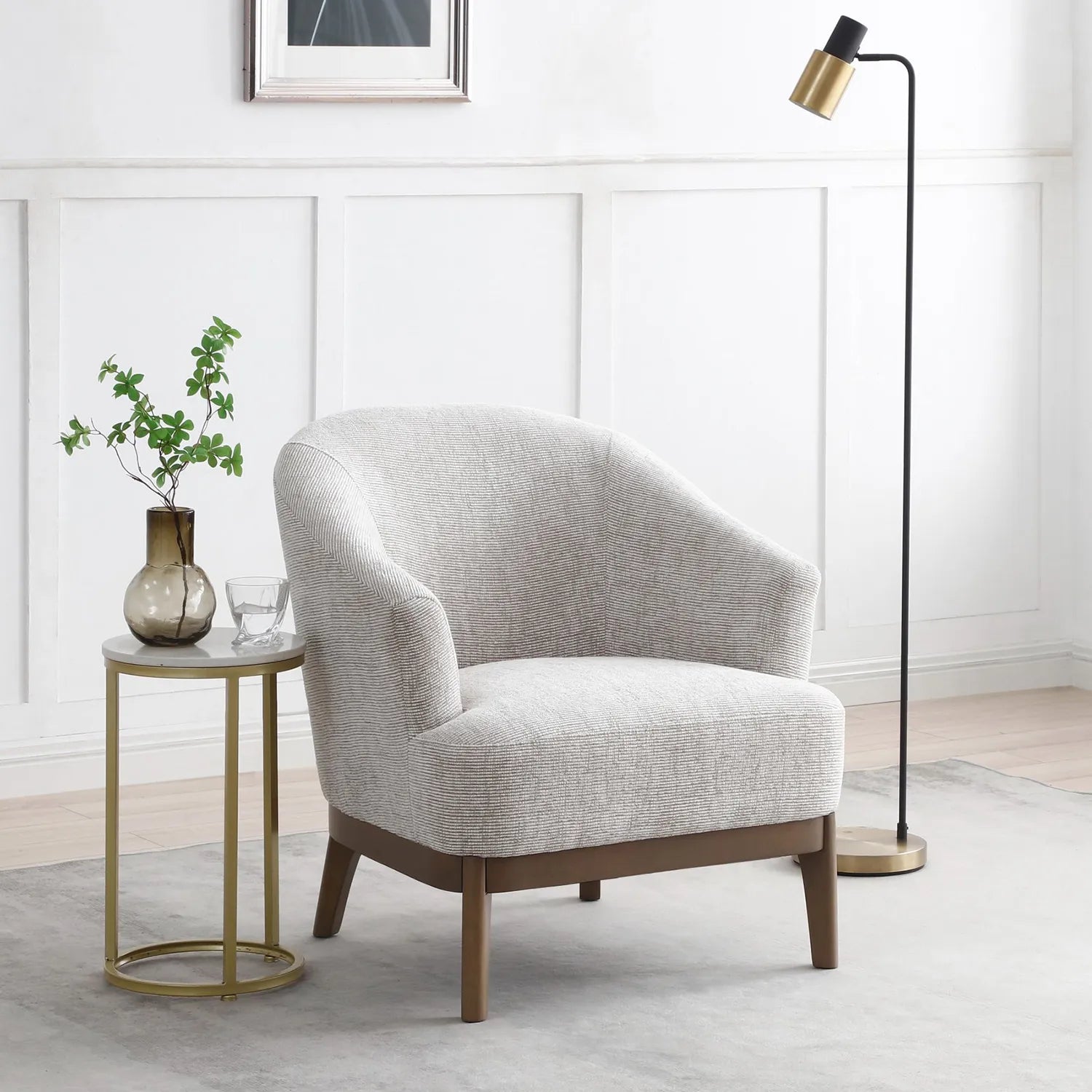 Leto Chenille Accent Chair - Pendle Village Furniture