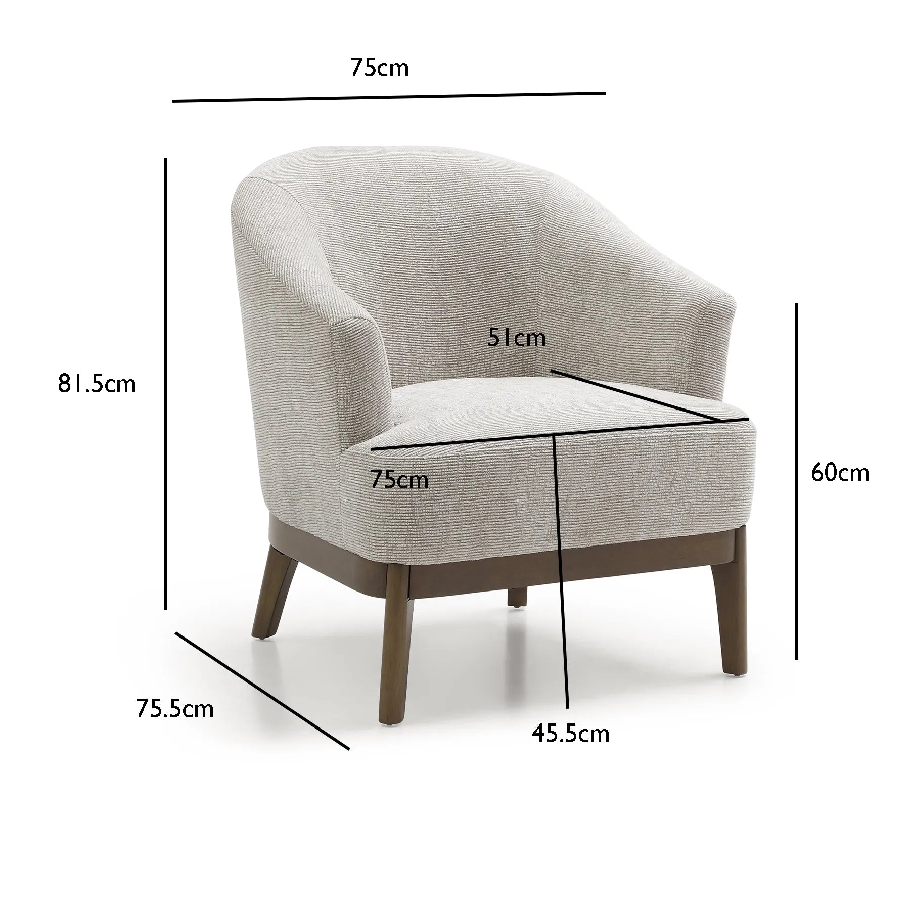 Leto Chenille Accent Chair - Pendle Village Furniture