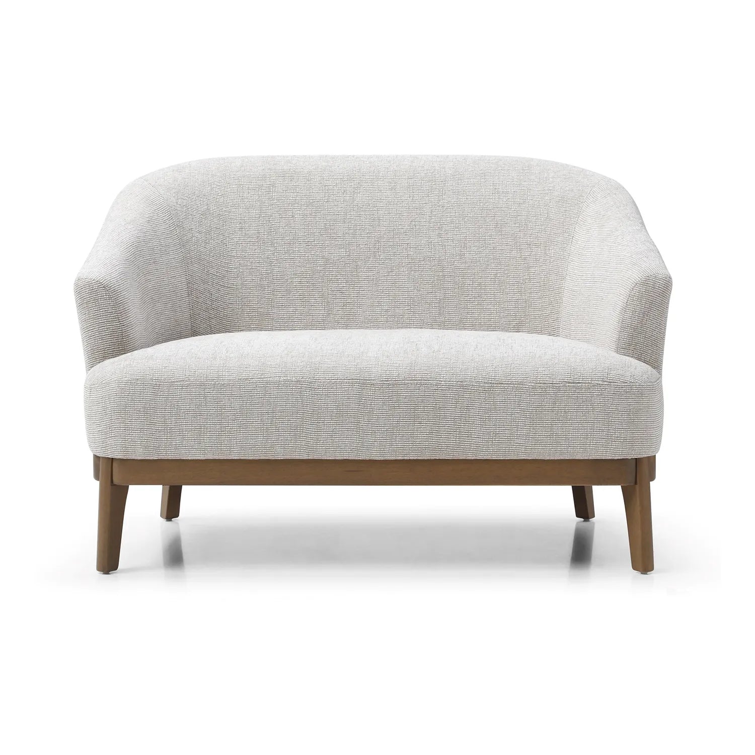 Leto Natural Woven Chenille 2 Seater Chair - Pendle Village Furniture