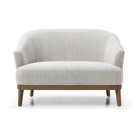 Leto Natural Woven Chenille 2 Seater Chair - Pendle Village Furniture