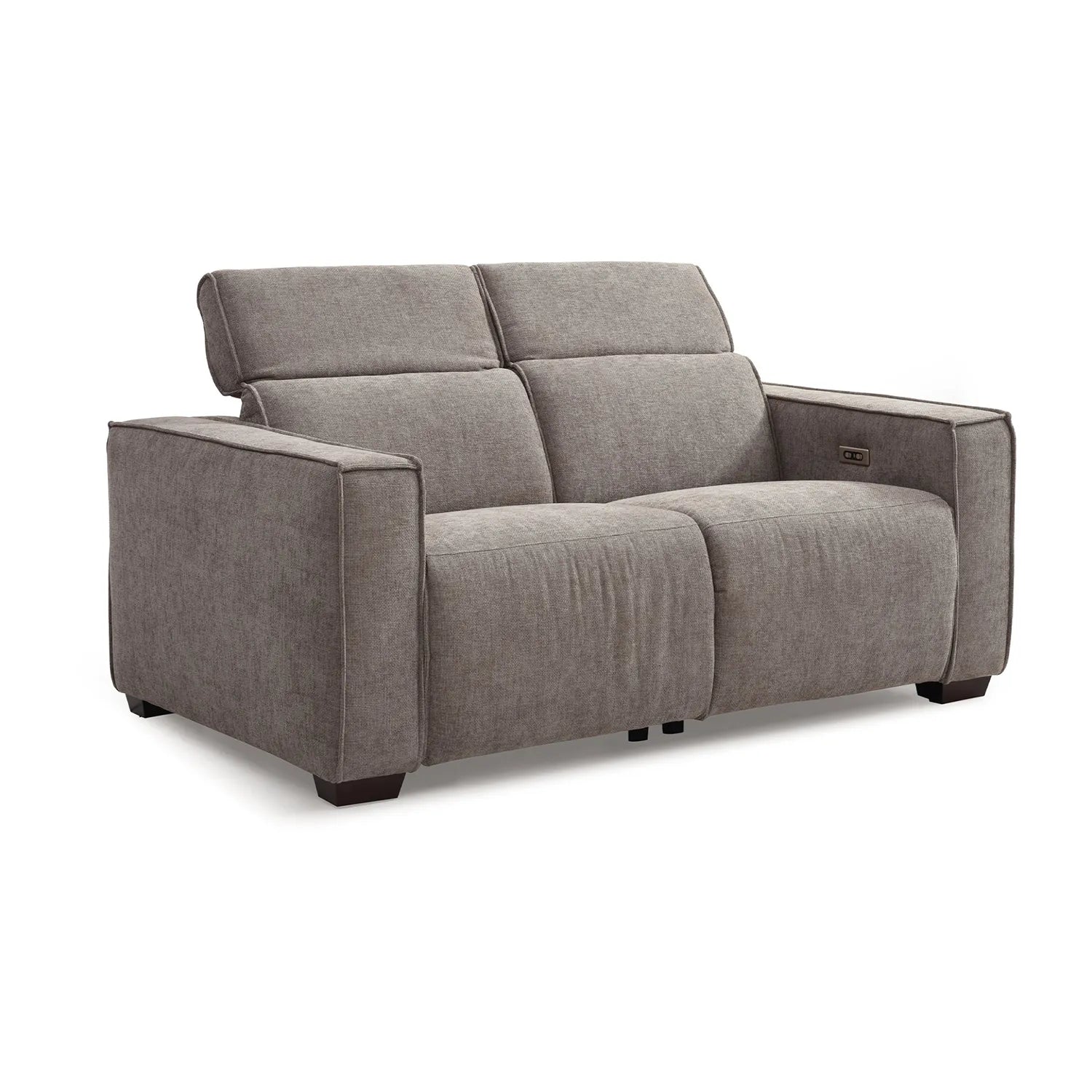 Prime 2 Seater Electric Recliner Sofa in Mole Chenille - Pendle Village Furniture