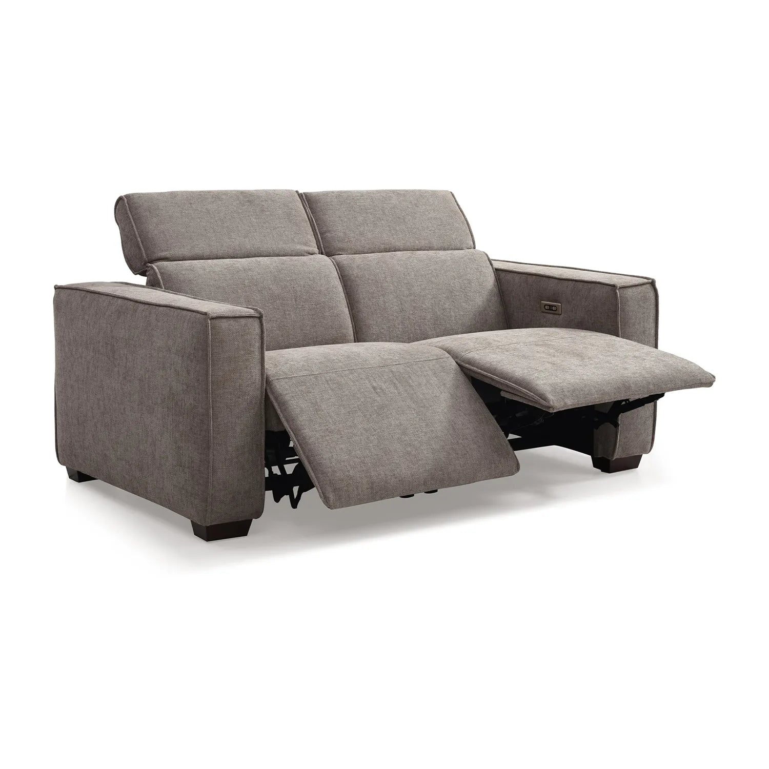 Prime 2 Seater Electric Recliner Sofa in Mole Chenille - Pendle Village Furniture