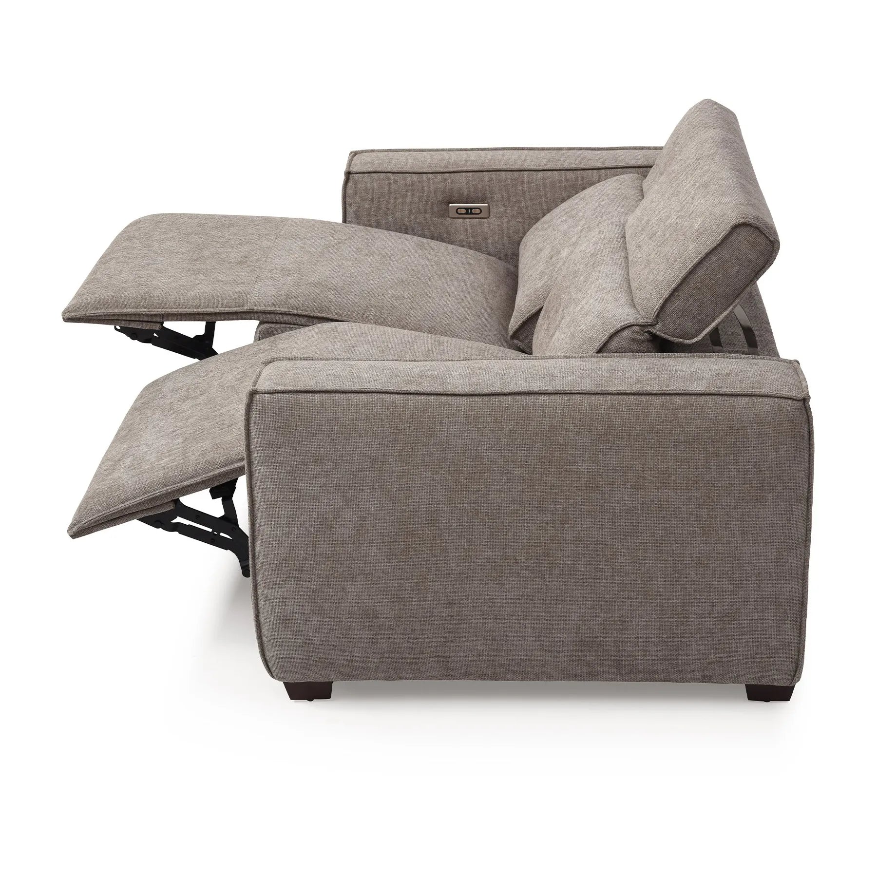 Prime 2 Seater Electric Recliner Sofa in Mole Chenille - Pendle Village Furniture