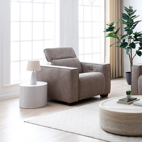 Prime Recliner Armchair in Mole Chenille - Pendle Village Furniture