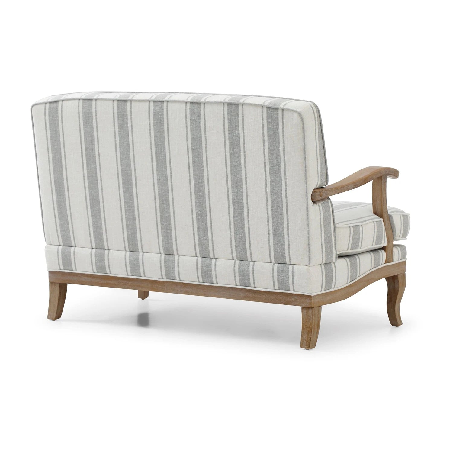 Hastings Two Seater Chair in Gaia Natural Textured Stripe - Pendle Village Furniture