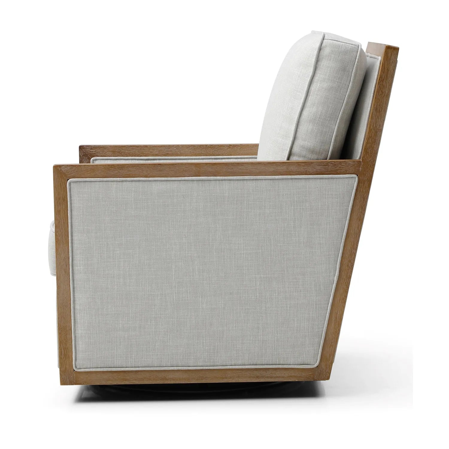 Arden Linen Mix Fabric Swivel Chair - Pendle Village Furniture