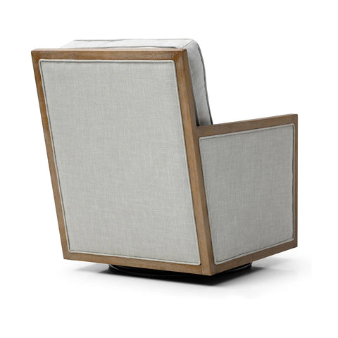 Arden Linen Mix Fabric Swivel Chair - Pendle Village Furniture