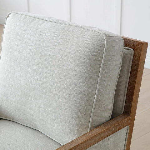 Arden Linen Mix Fabric Swivel Chair - Pendle Village Furniture