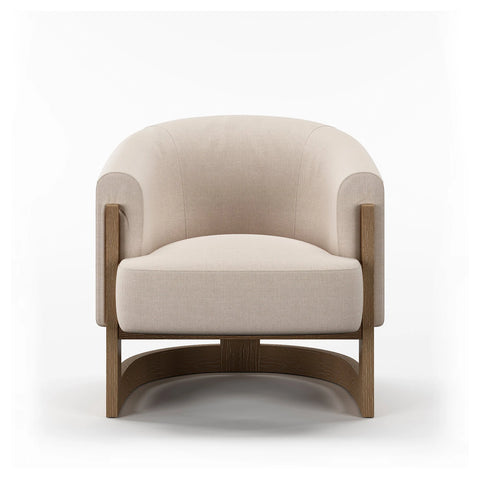 Nox Natural Linen Mix Accent Chair - Pendle Village Furniture