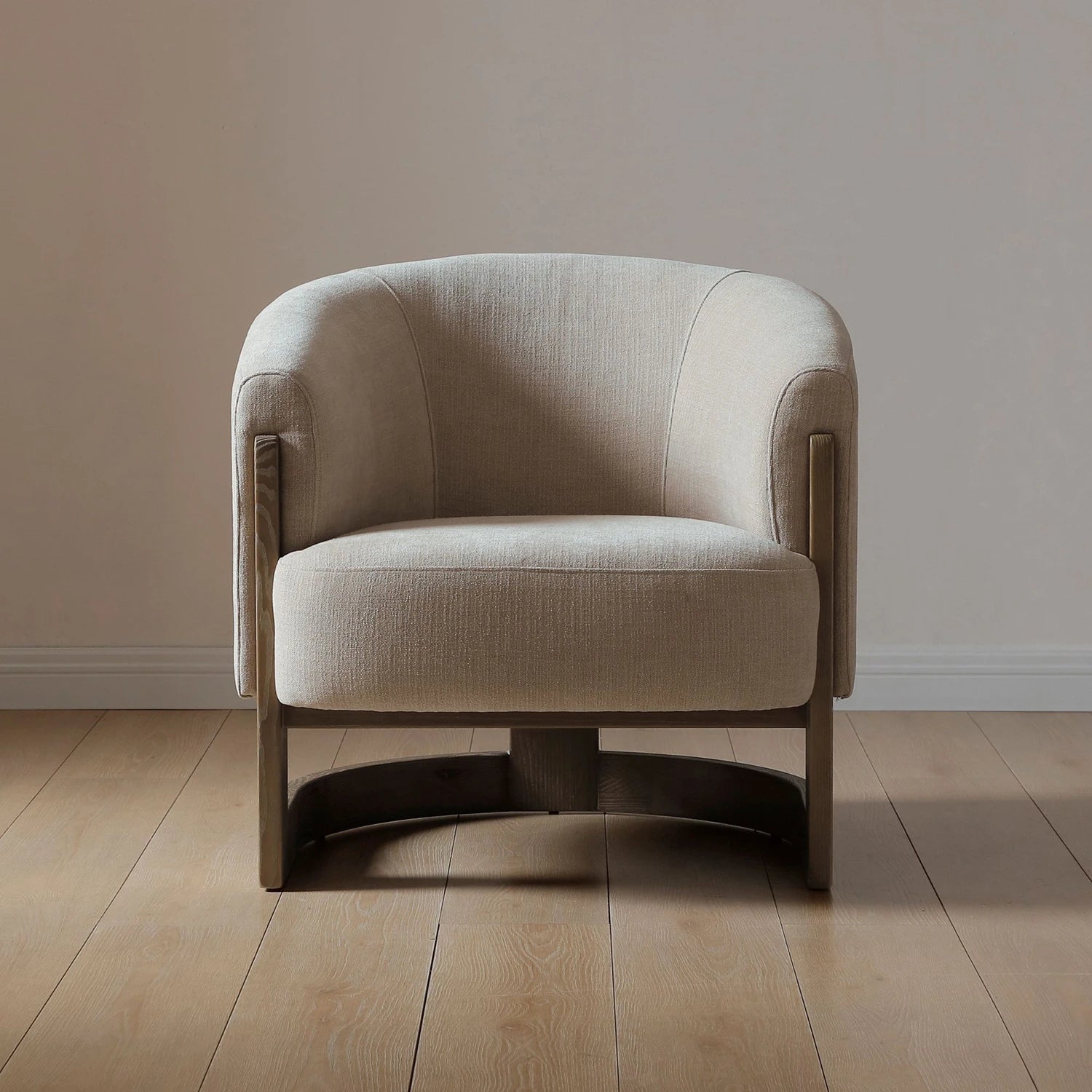 Nox Taupe Chenille Accent Chair - Pendle Village Furniture