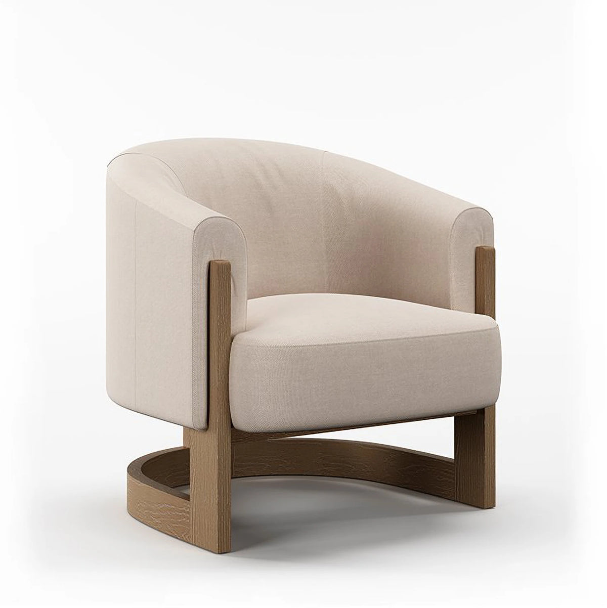 Nox Natural Linen Mix Accent Chair - Pendle Village Furniture