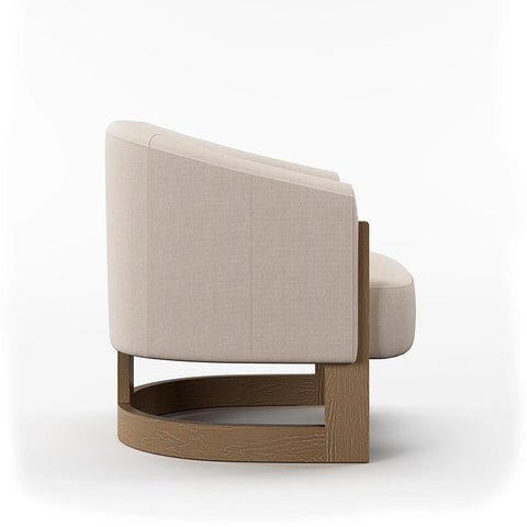 Nox Natural Linen Mix Accent Chair - Pendle Village Furniture