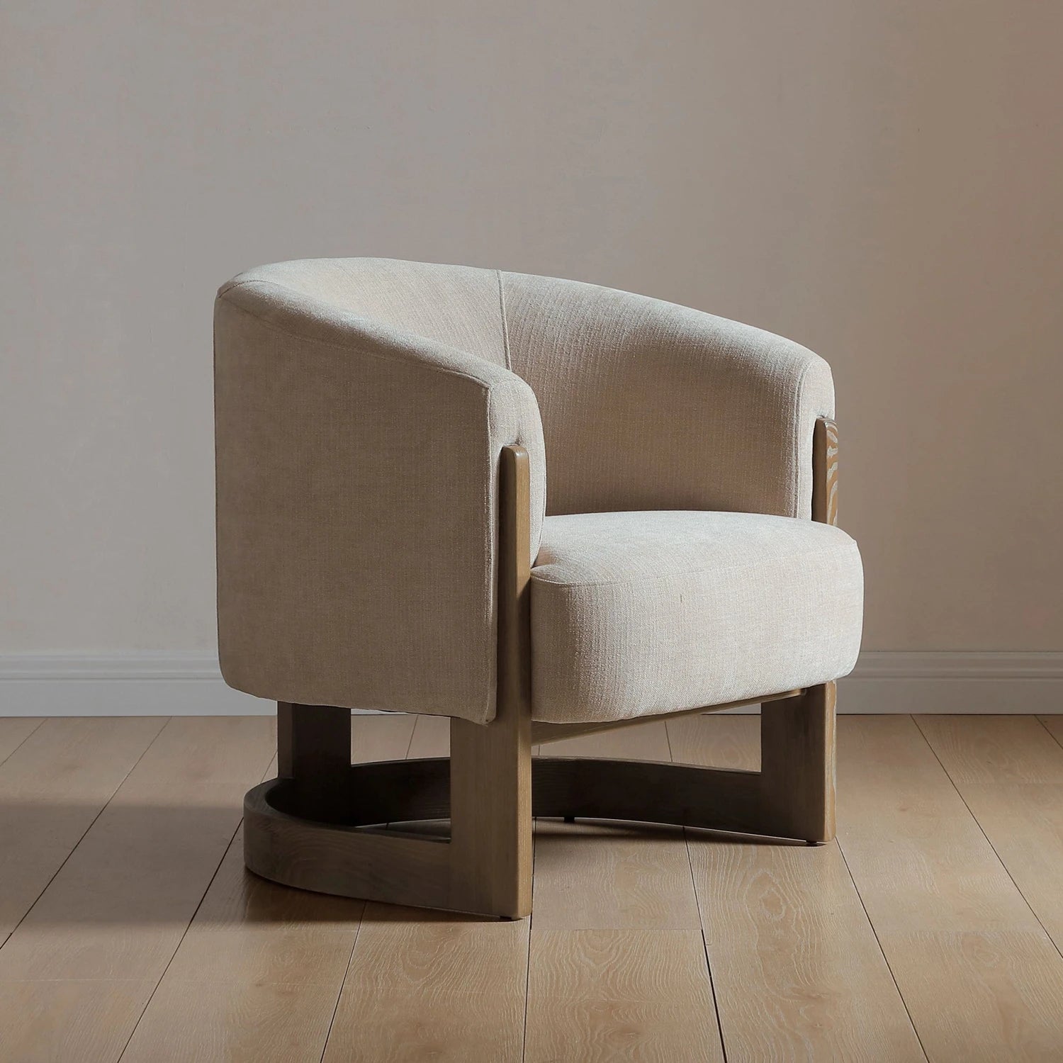Nox Taupe Chenille Accent Chair - Pendle Village Furniture