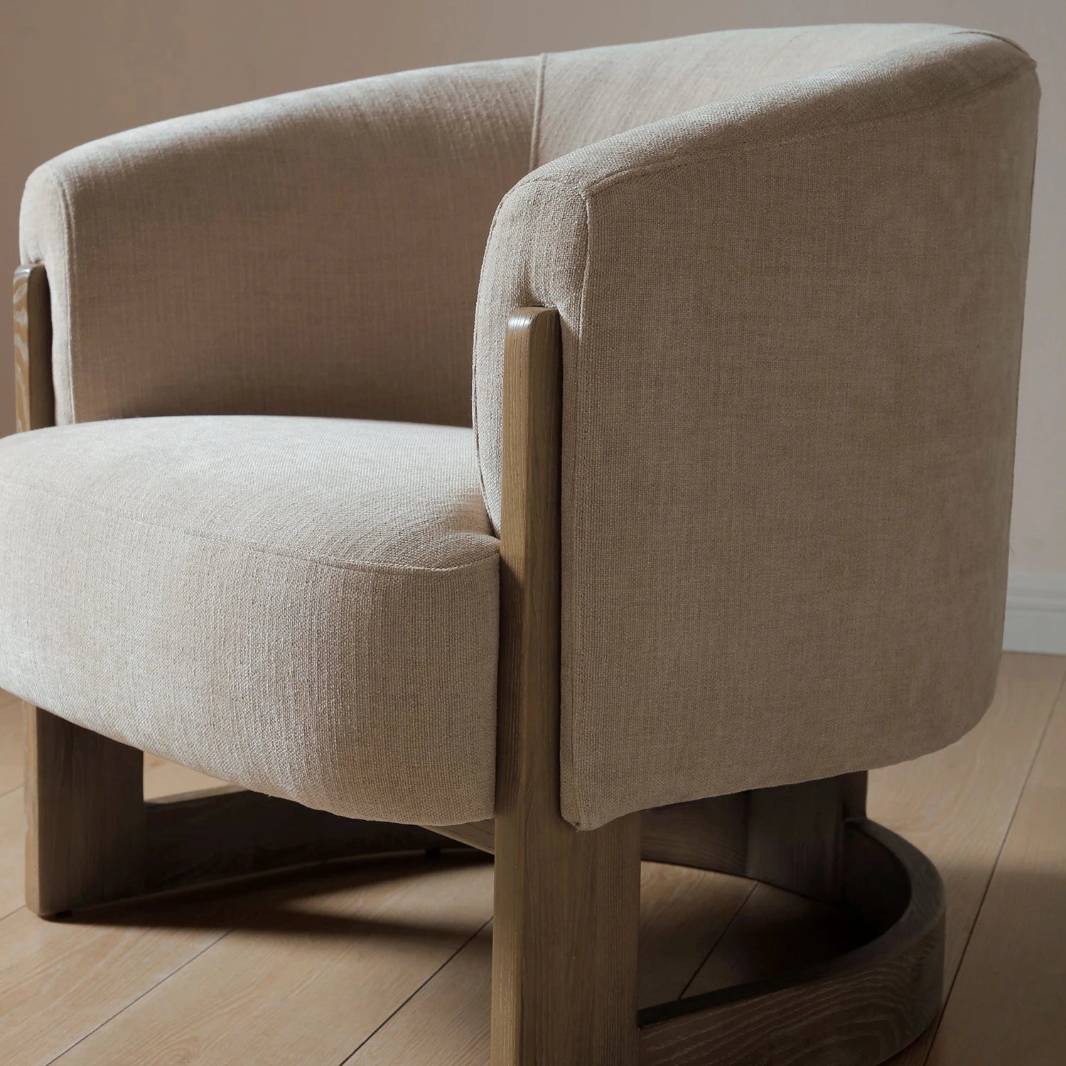 Nox Taupe Chenille Accent Chair - Pendle Village Furniture