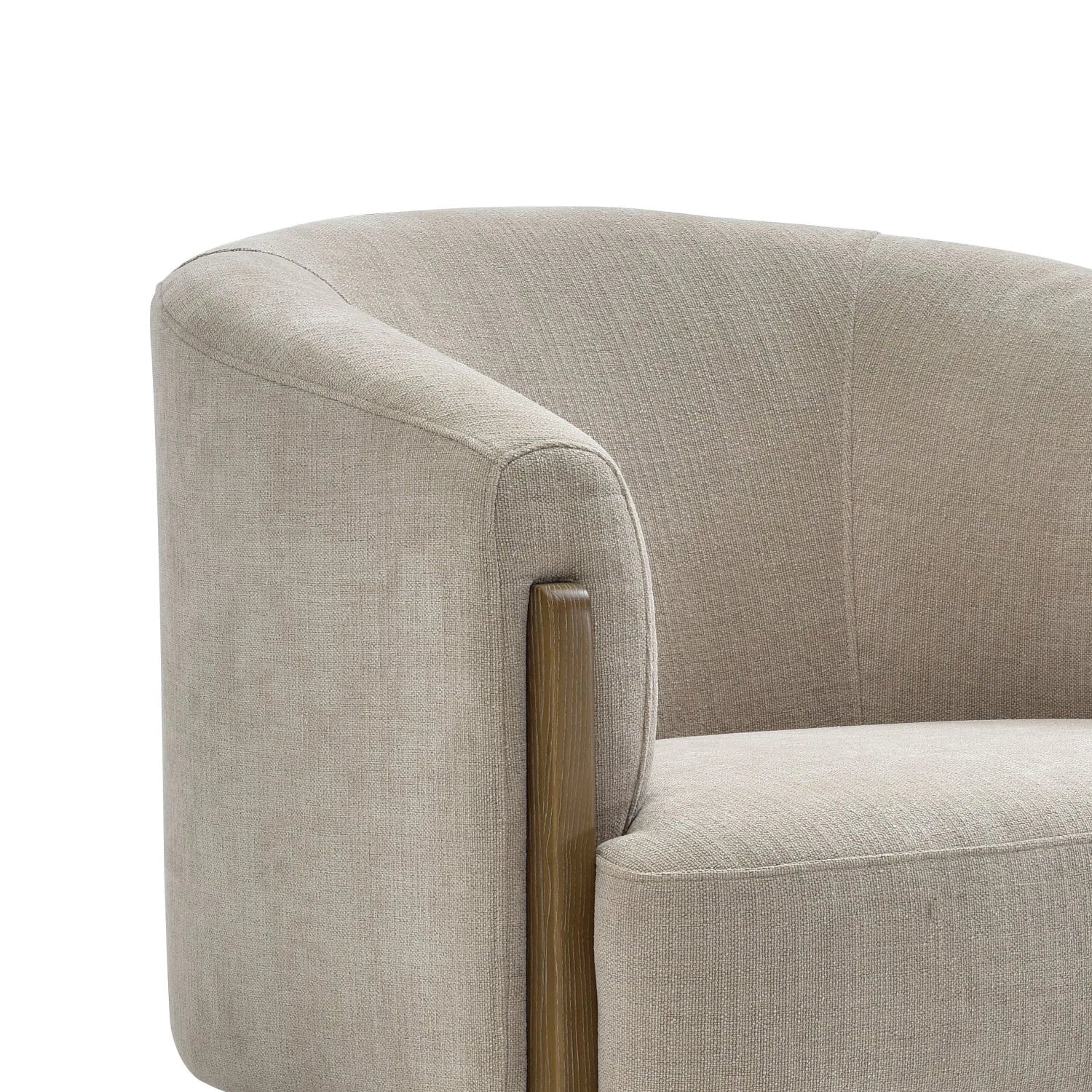 Nox Taupe Chenille Accent Chair - Pendle Village Furniture