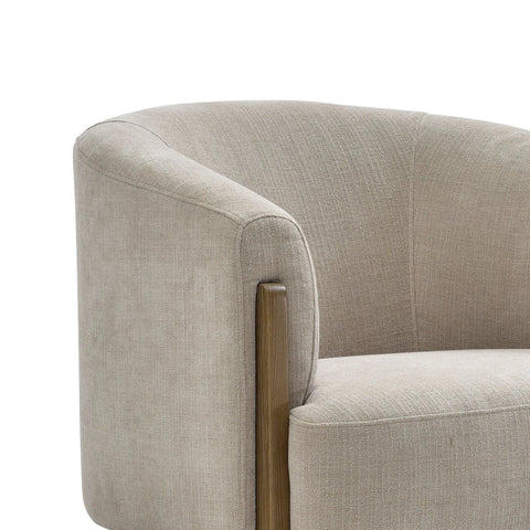 Nox Taupe Chenille Accent Chair - Pendle Village Furniture