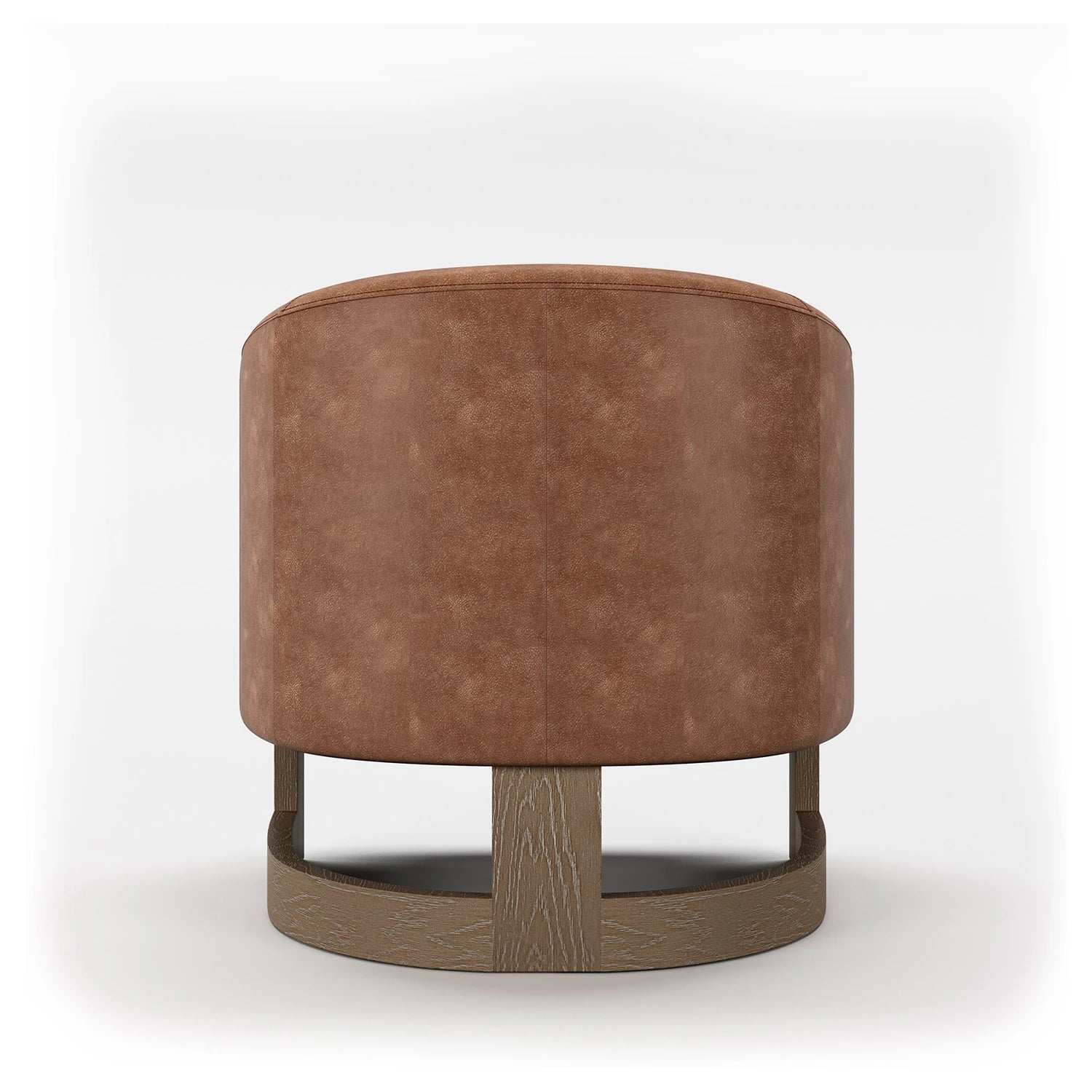 Nox Tan Split Leather Accent Chair - Pendle Village Furniture