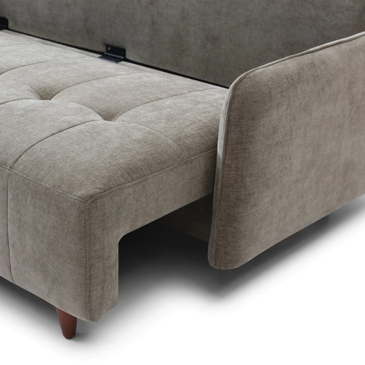 Jaxx Washed Olive Chenille 3 Seater Sofabed - Pendle Village Furniture