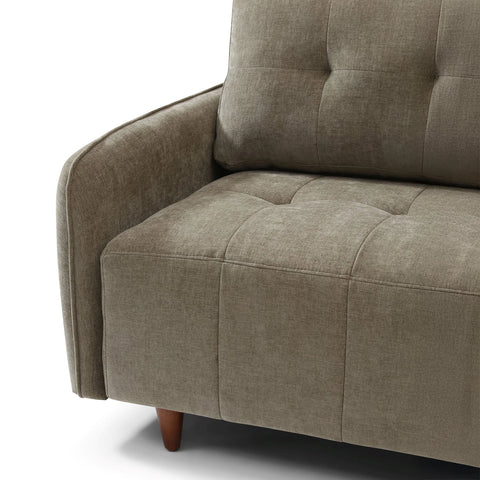 Jaxx Washed Olive Chenille 3 Seater Sofabed - Pendle Village Furniture