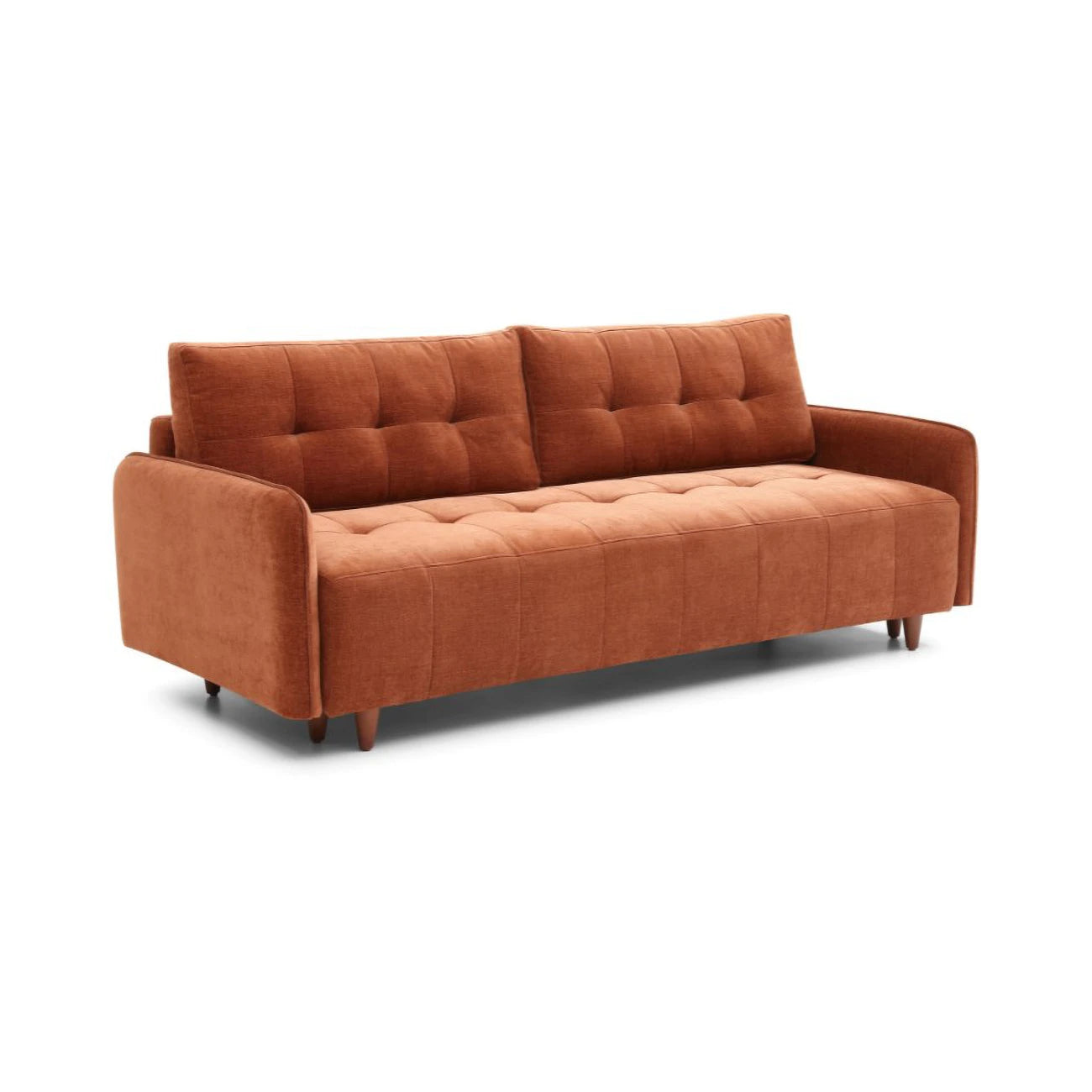 Jaxx Terracotta Chenille 3 Seater Sofabed - Pendle Village Furniture