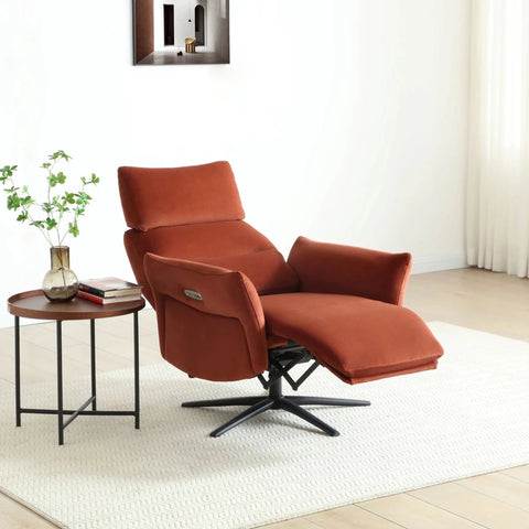 Bury Burnt Orange Electric Recliner Chair