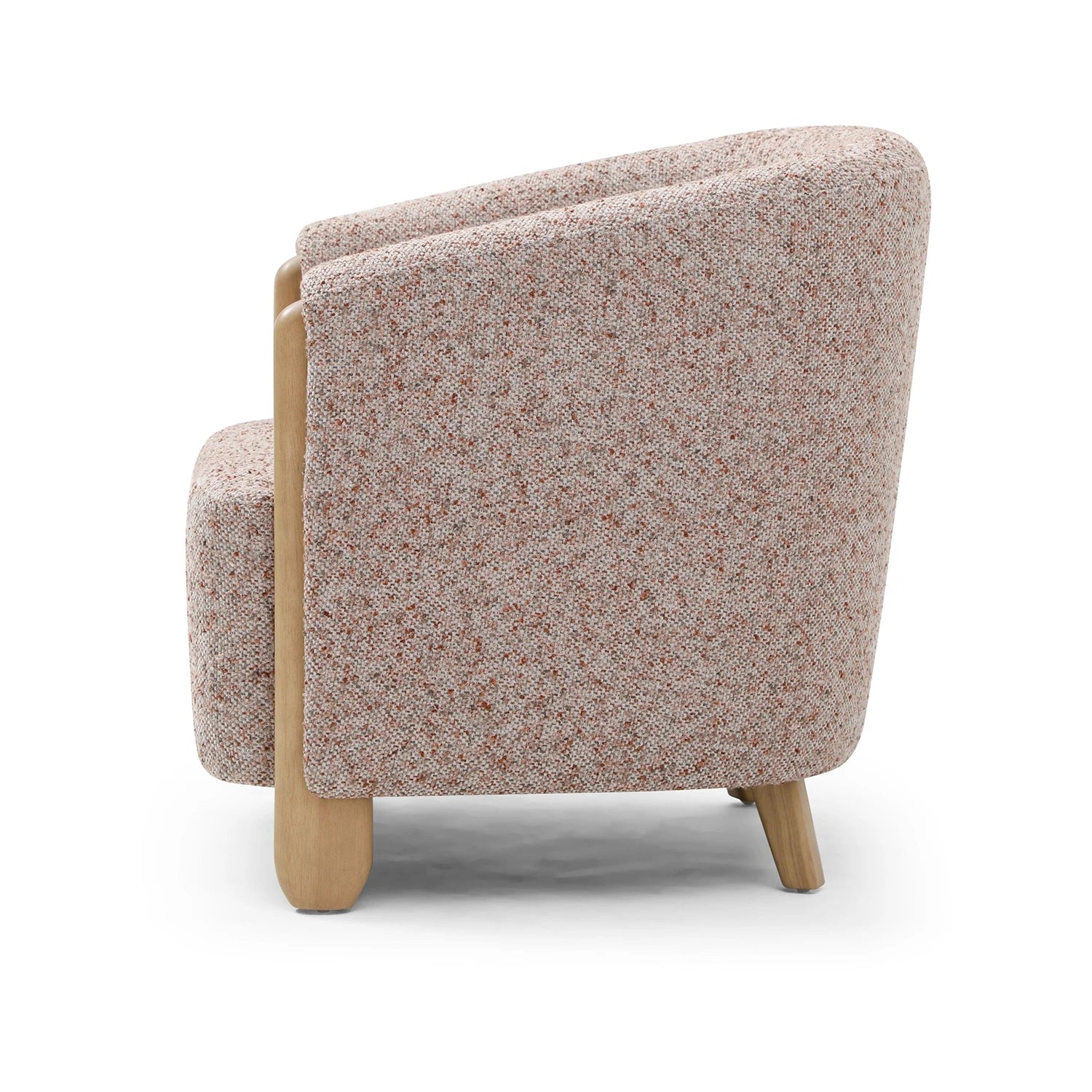 Lilian Tub Chair in Natural Speckled Terracotta - Pendle Village Furniture
