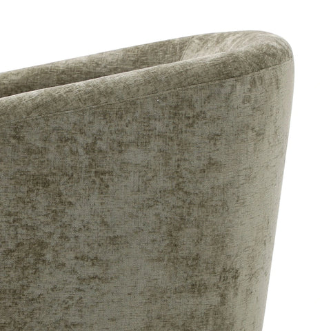 Lilian Tub Chair in Distressed Olive Chenille - Pendle Village Furniture