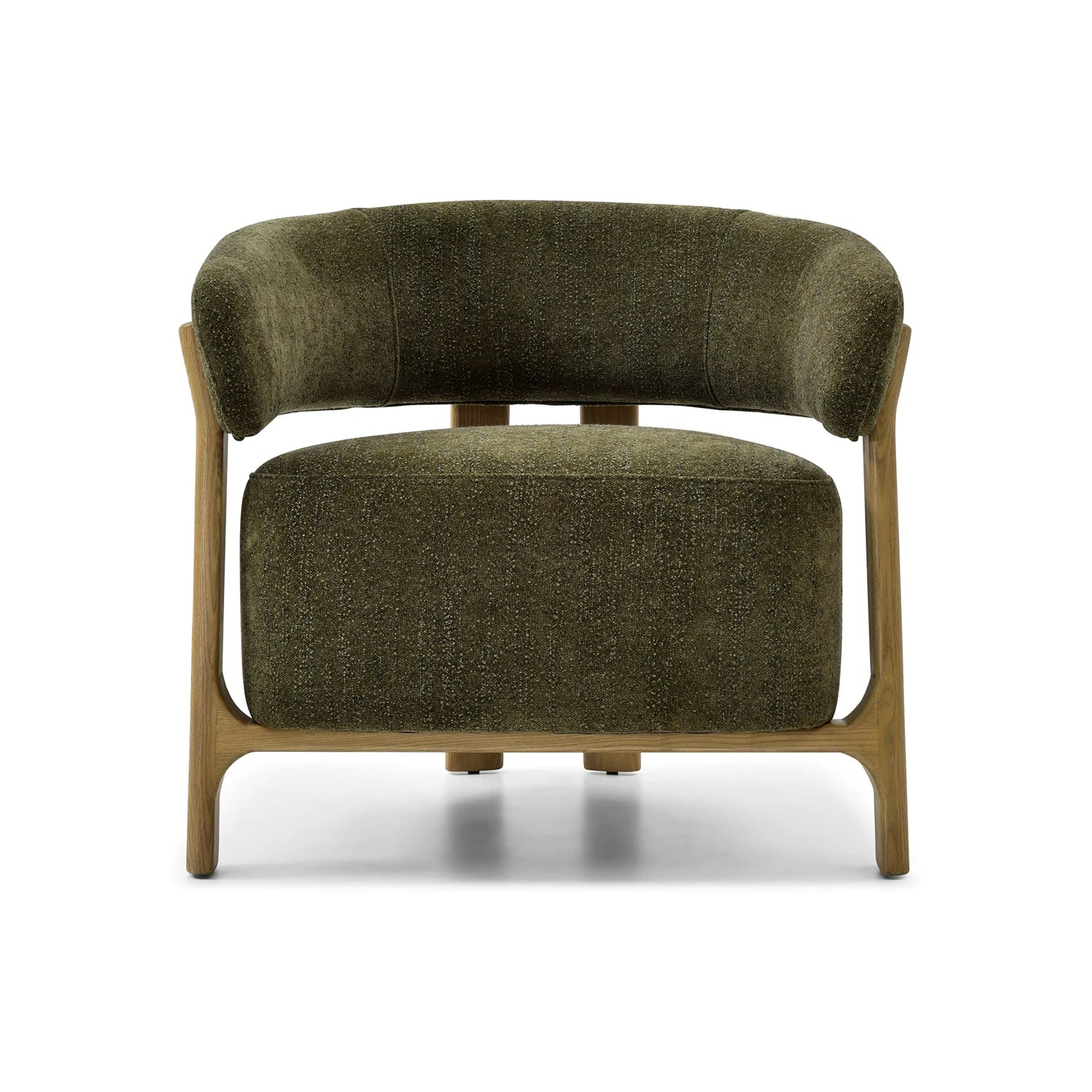 Amos Olive Chenille Accent Chair - Pendle Village Furniture