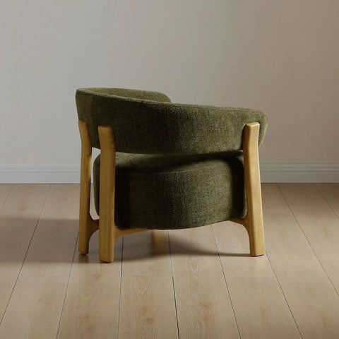 Amos Olive Chenille Accent Chair - Pendle Village Furniture