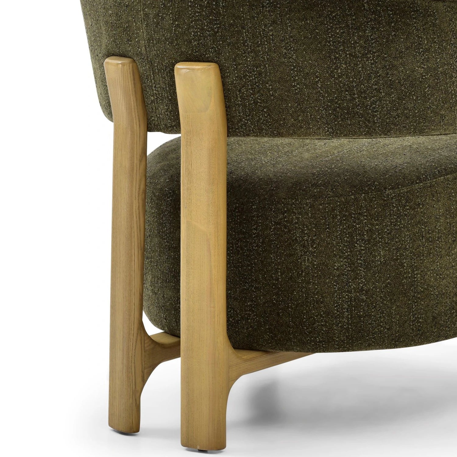 Amos Olive Chenille Accent Chair - Pendle Village Furniture