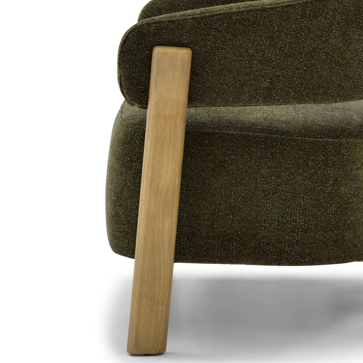 Amos Olive Chenille Accent Chair - Pendle Village Furniture