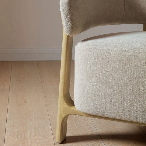 Amos Taupe Chenille Accent Chair - Pendle Village Furniture