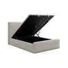 Bella Natural Chenille Fabric Ottoman Storage Bed