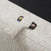 Lift up handle of Natural Upholstered Bed with End Opening Ottoman Storage
