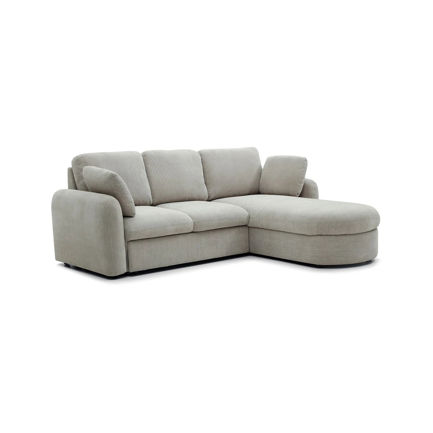 Beige Corner Sofa bed with storage LHF or RHF