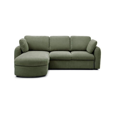 Mayfair Olive Chenille Corner Sofa Bed with Storage