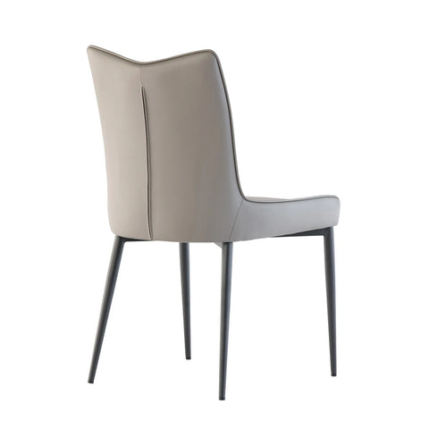 Kabana Grey Faux Leather Dining Chair – Set of 4 - Pendle Village Furniture