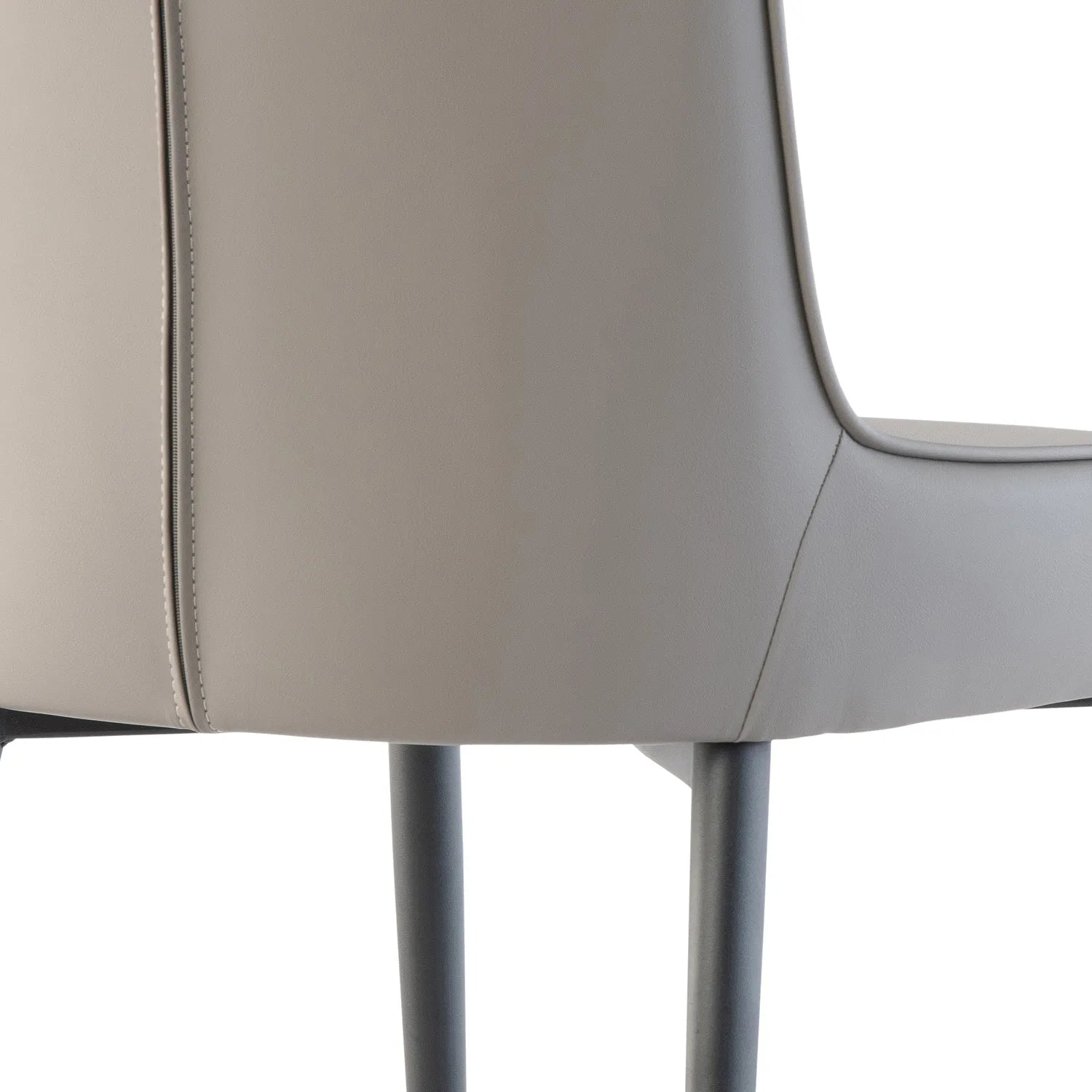 Kabana Grey Faux Leather Dining Chair – Set of 4 - Pendle Village Furniture